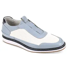 Giovanni Levi Blue/White Leather Shoes