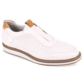 Giovanni Levi White Leather Shoes