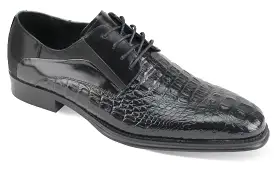 Giovanni Mason Black Leather Shoes