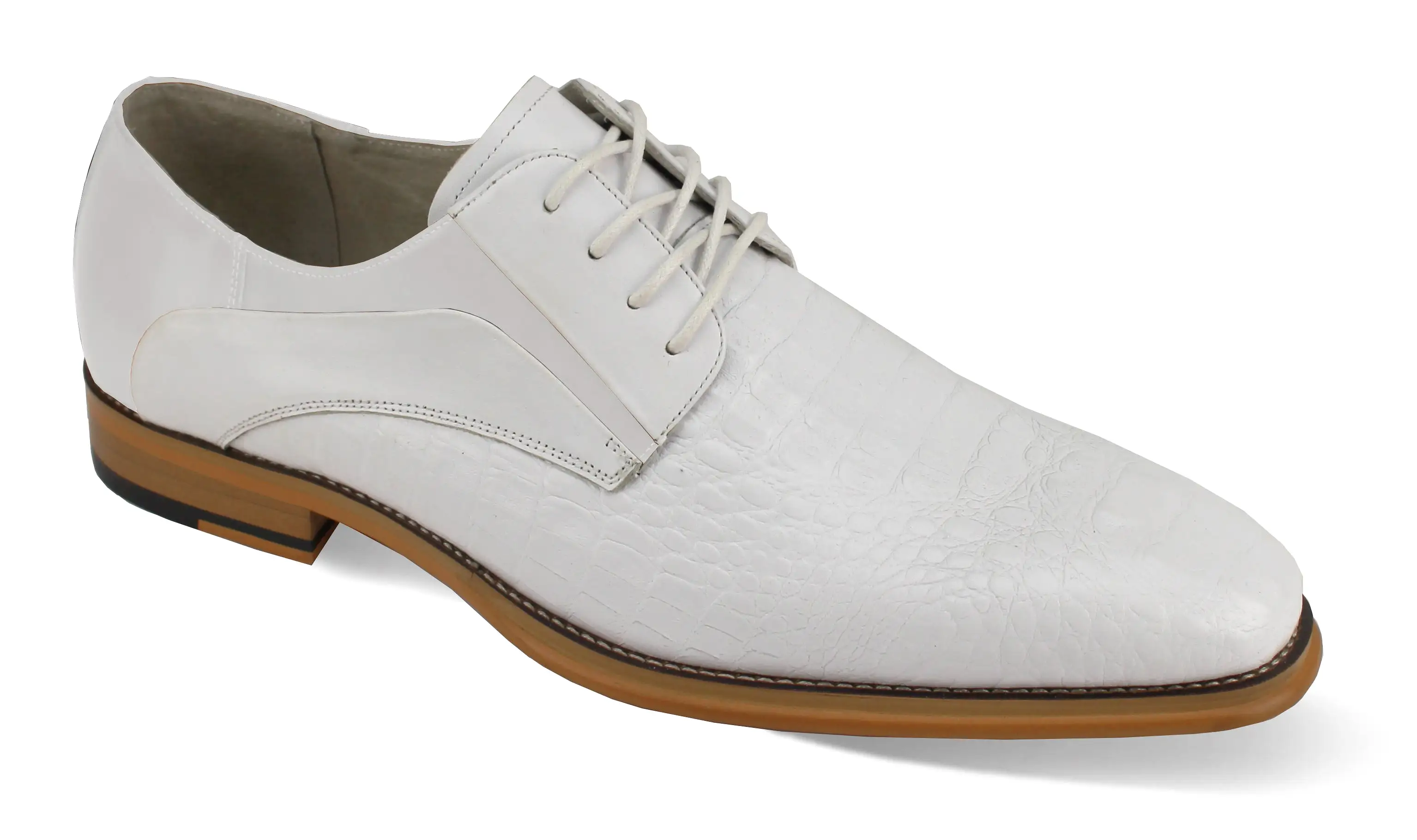 Giovanni Mason White Leather Shoes