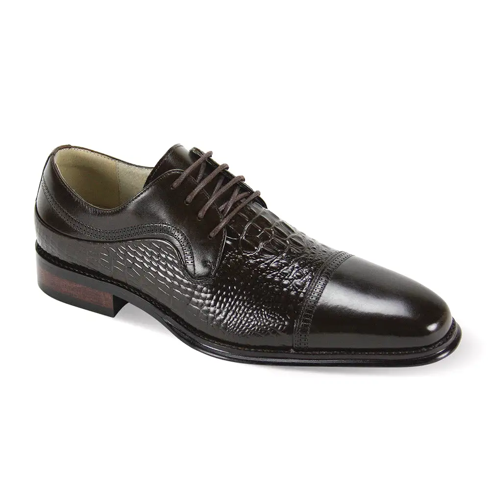 Giovanni Mattias Chocolate Brown Leather Shoes