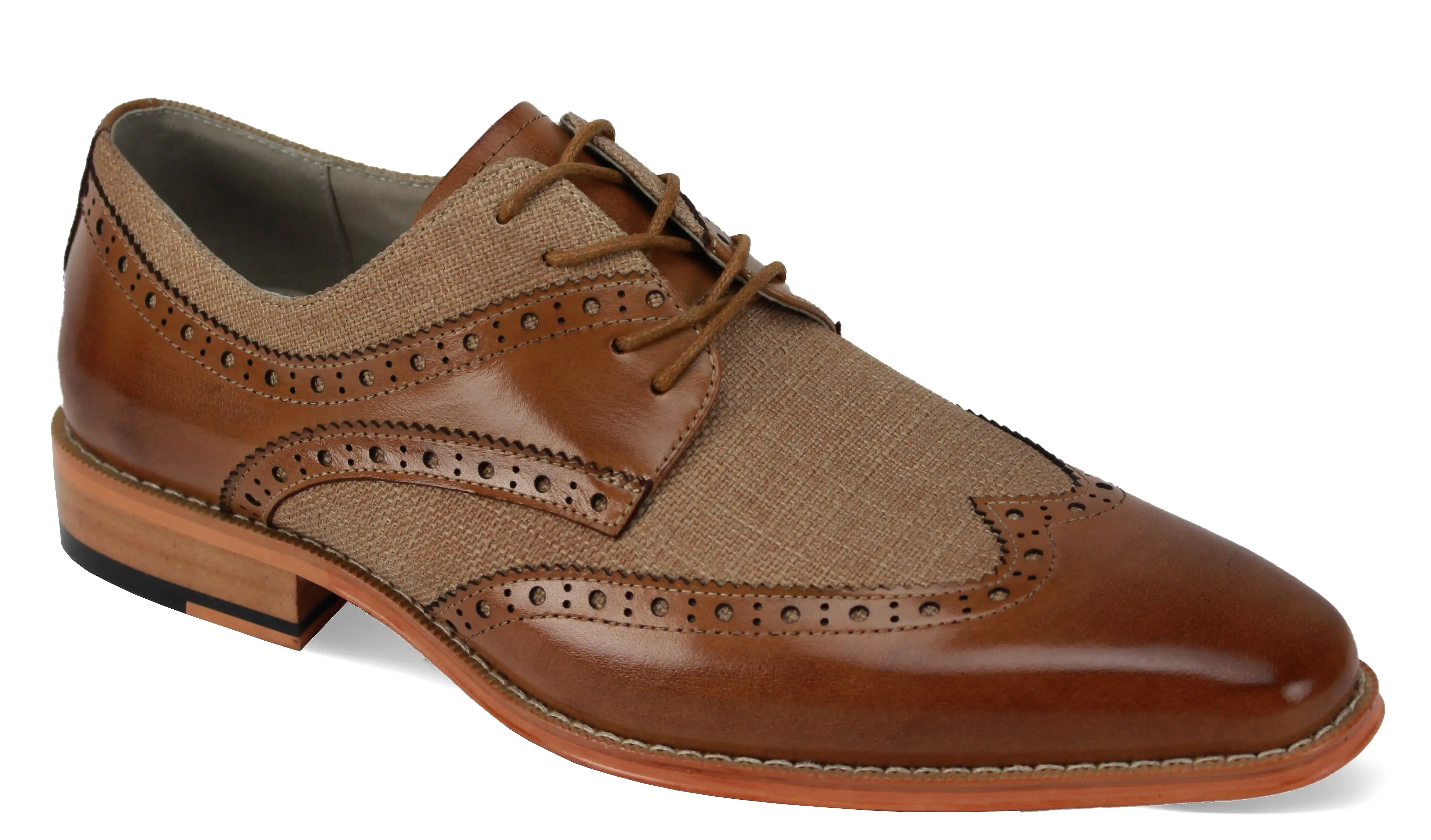 Giovanni Nico Tan/Tan Leather Shoes