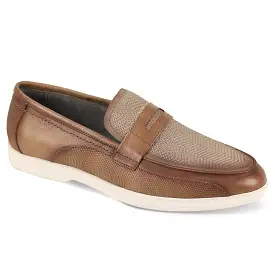 Giovanni Niles Taupe Leather Shoes