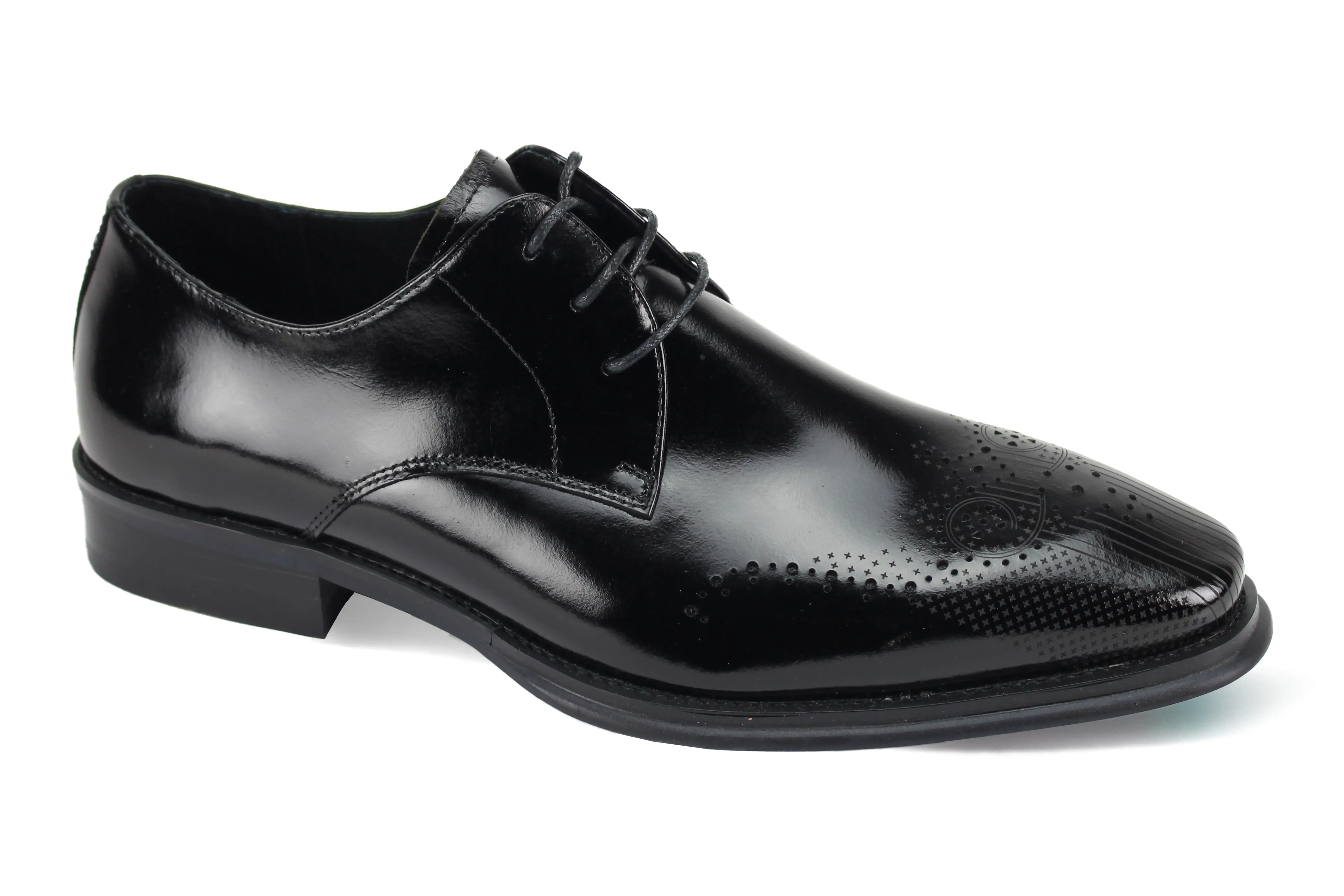 Giovanni Owen Black Leather Shoes