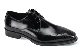 Giovanni Owen Black Leather Shoes