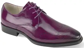 Giovanni Owen Purple Leather Shoes