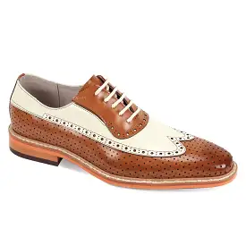 Giovanni Rio Tan/Cream Leather Shoes