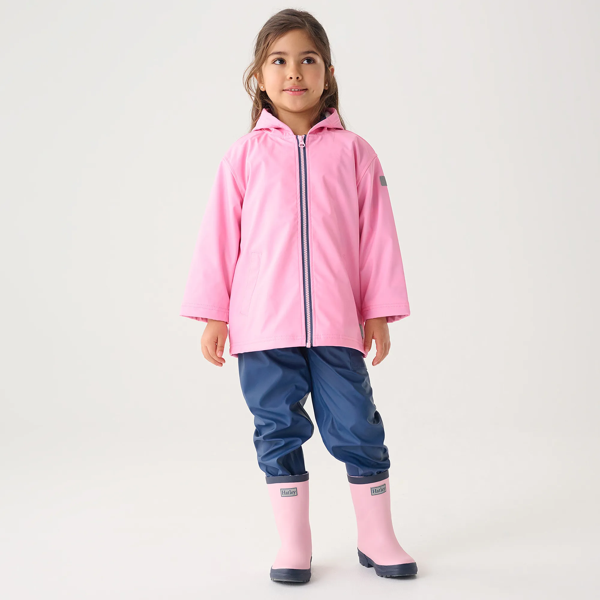 Girls Pink Waterproof Raincoat