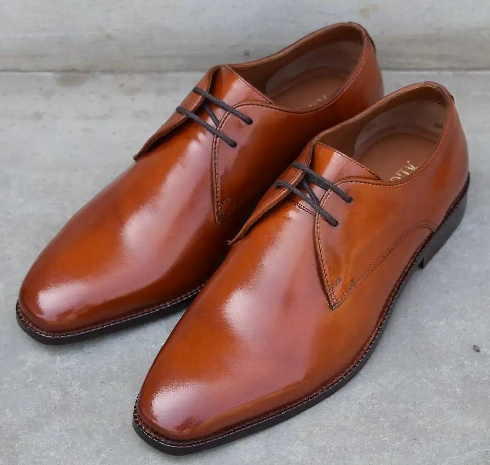 Grant Handmade Leather Sole Derby Shoes