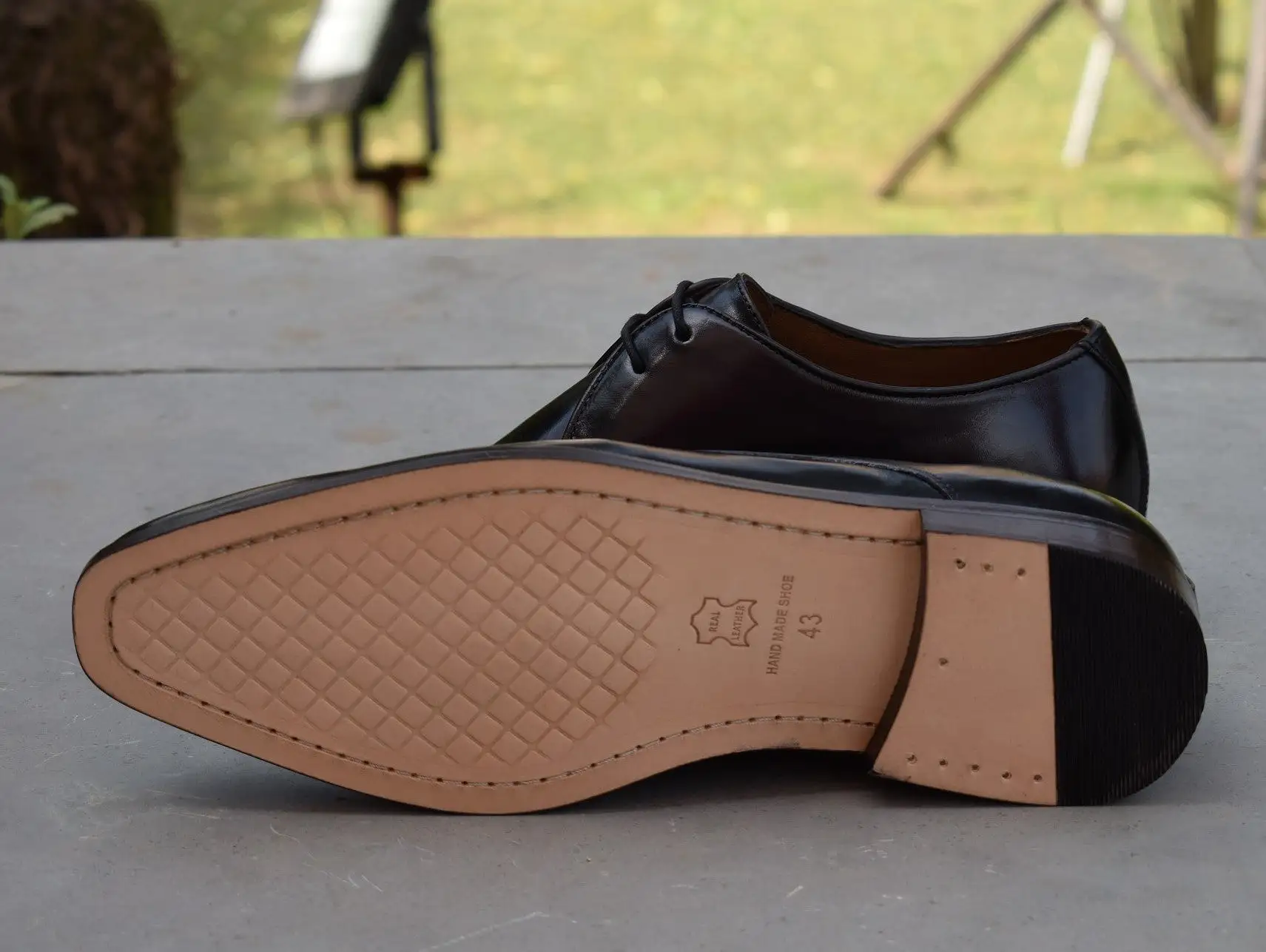 Grant Handmade Leather Sole Derby Shoes