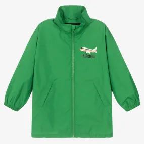 Green Airplane Raincoat