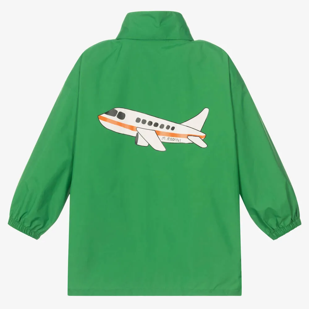 Green Airplane Raincoat