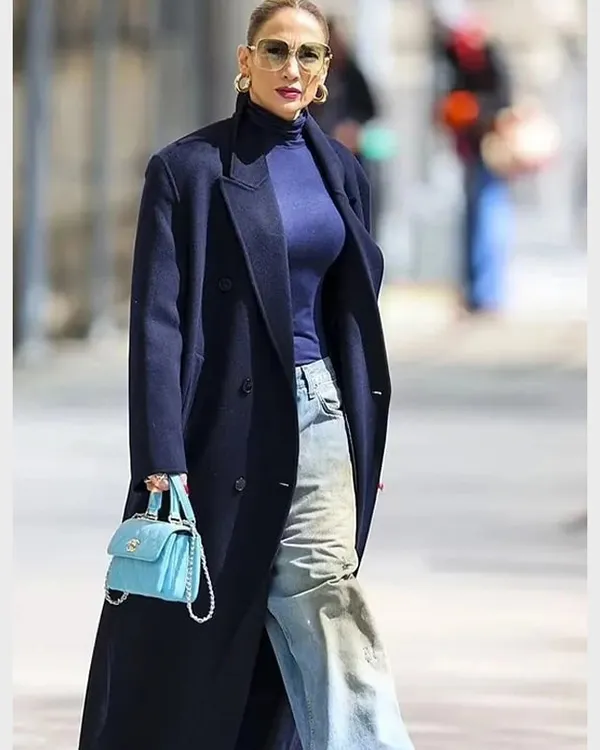 Jennifer Lopez NYC Blue Coat | NYC Jennifer Coat