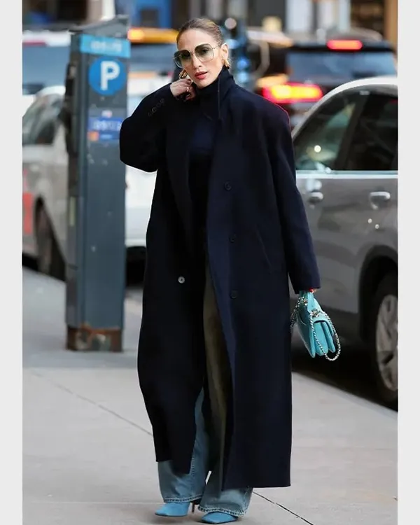 Jennifer Lopez NYC Blue Coat | NYC Jennifer Coat