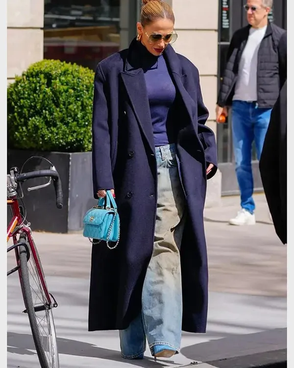 Jennifer Lopez NYC Blue Coat | NYC Jennifer Coat