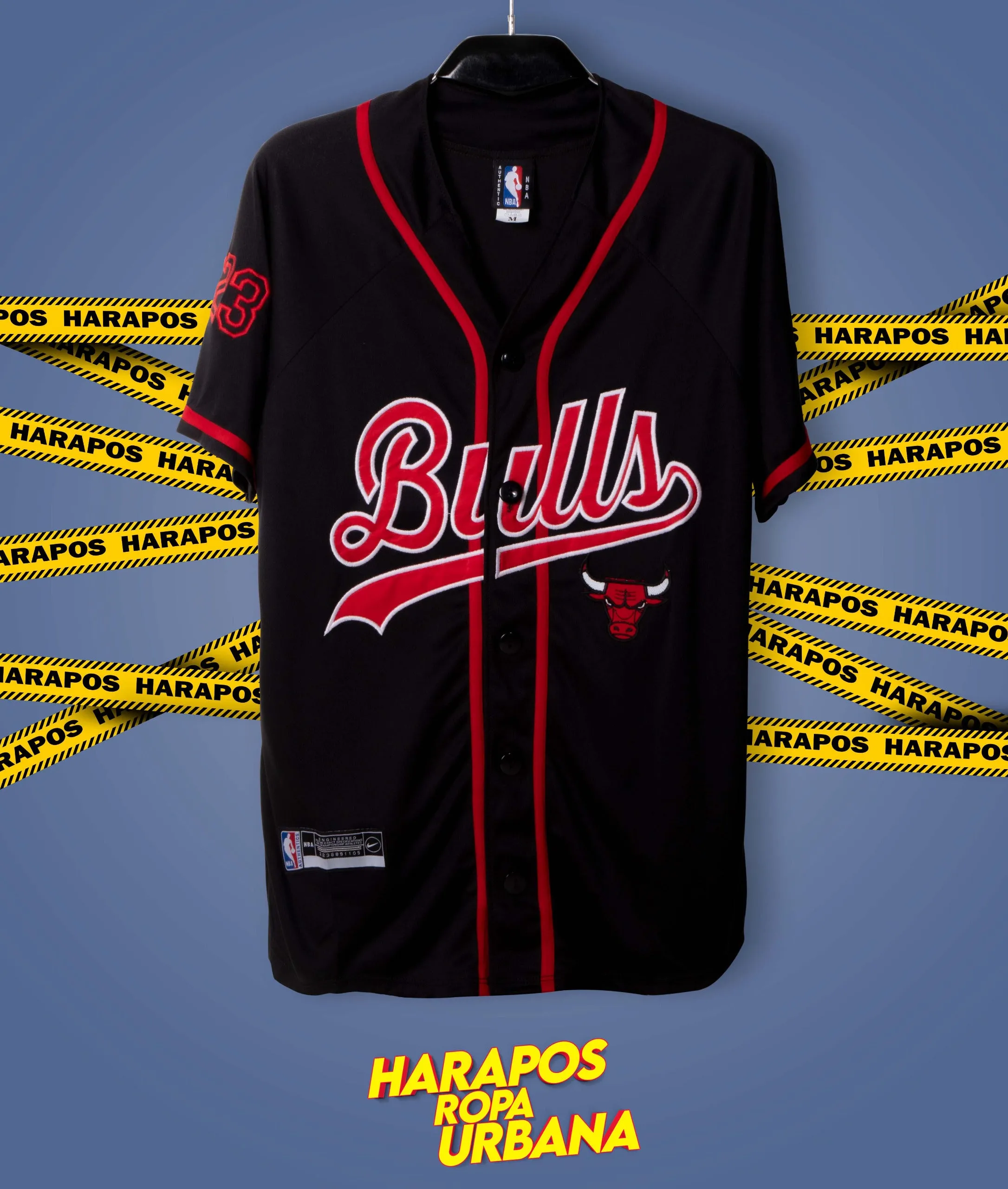 Jersey Chicago Bulls negra