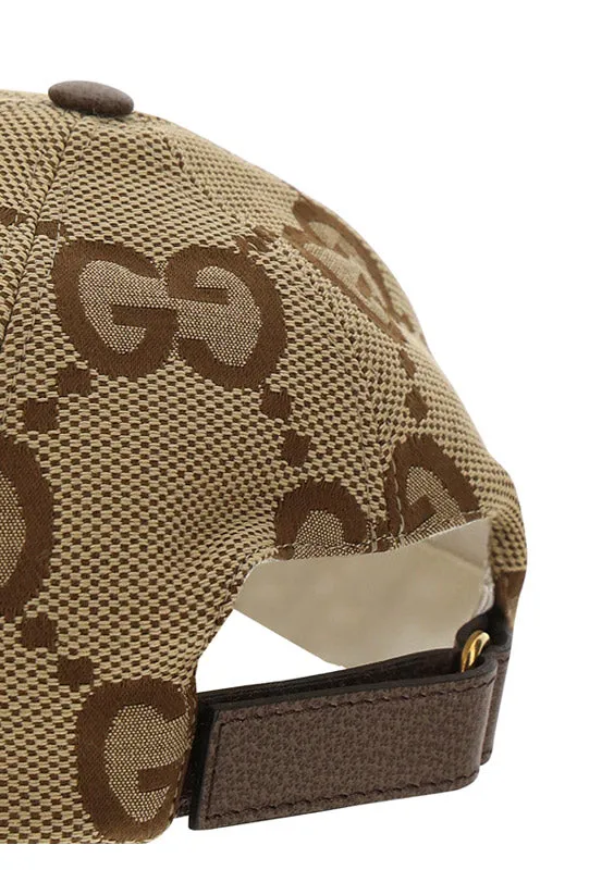 Jumbo GG Canvas Baseball Hat - Camel