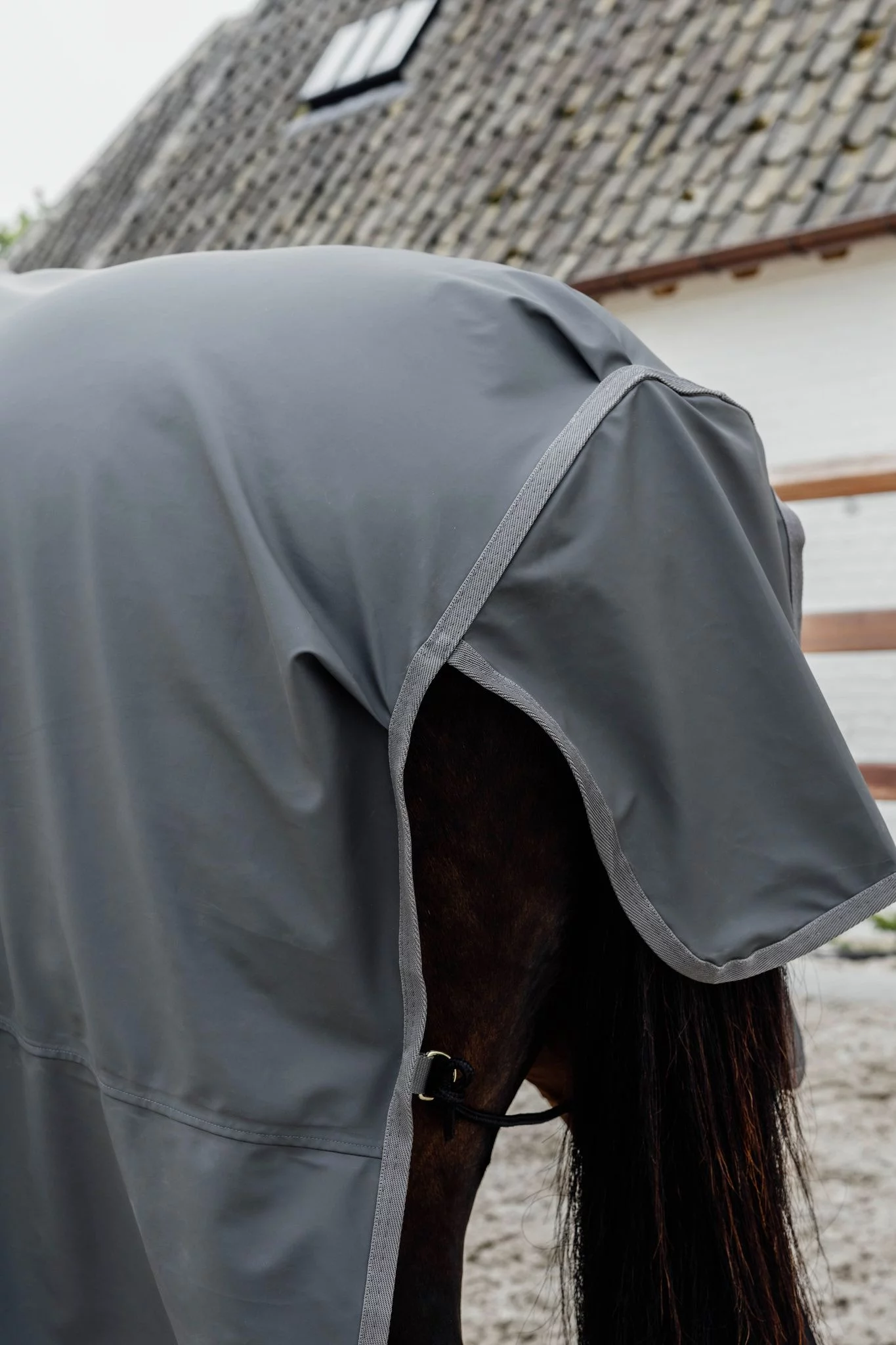 Kentucky Horsewear Horse Raincoat with Stirrup Holes