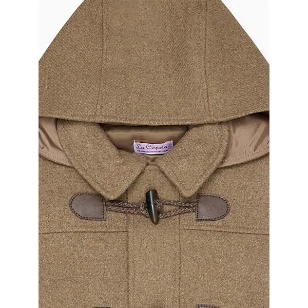 La Coqueta Taupe Agustin Boy Coat