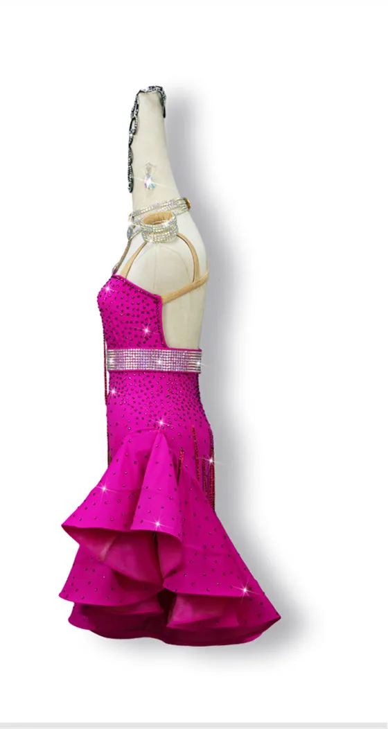 Latin Dance Dress | Custom - Made | QY40