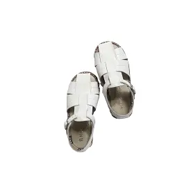 Leather sandals-White