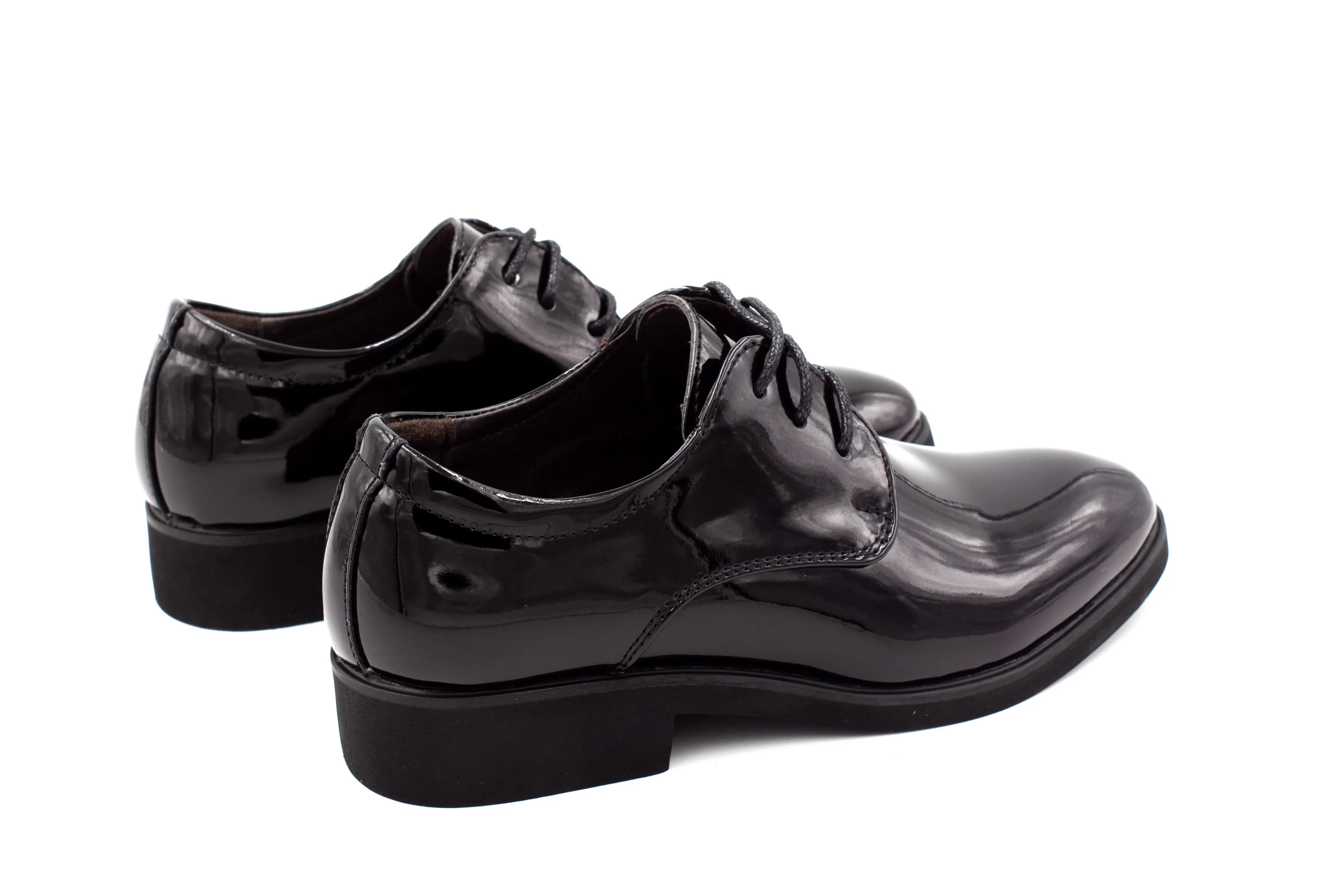 London Derby Shoes - Patent Black