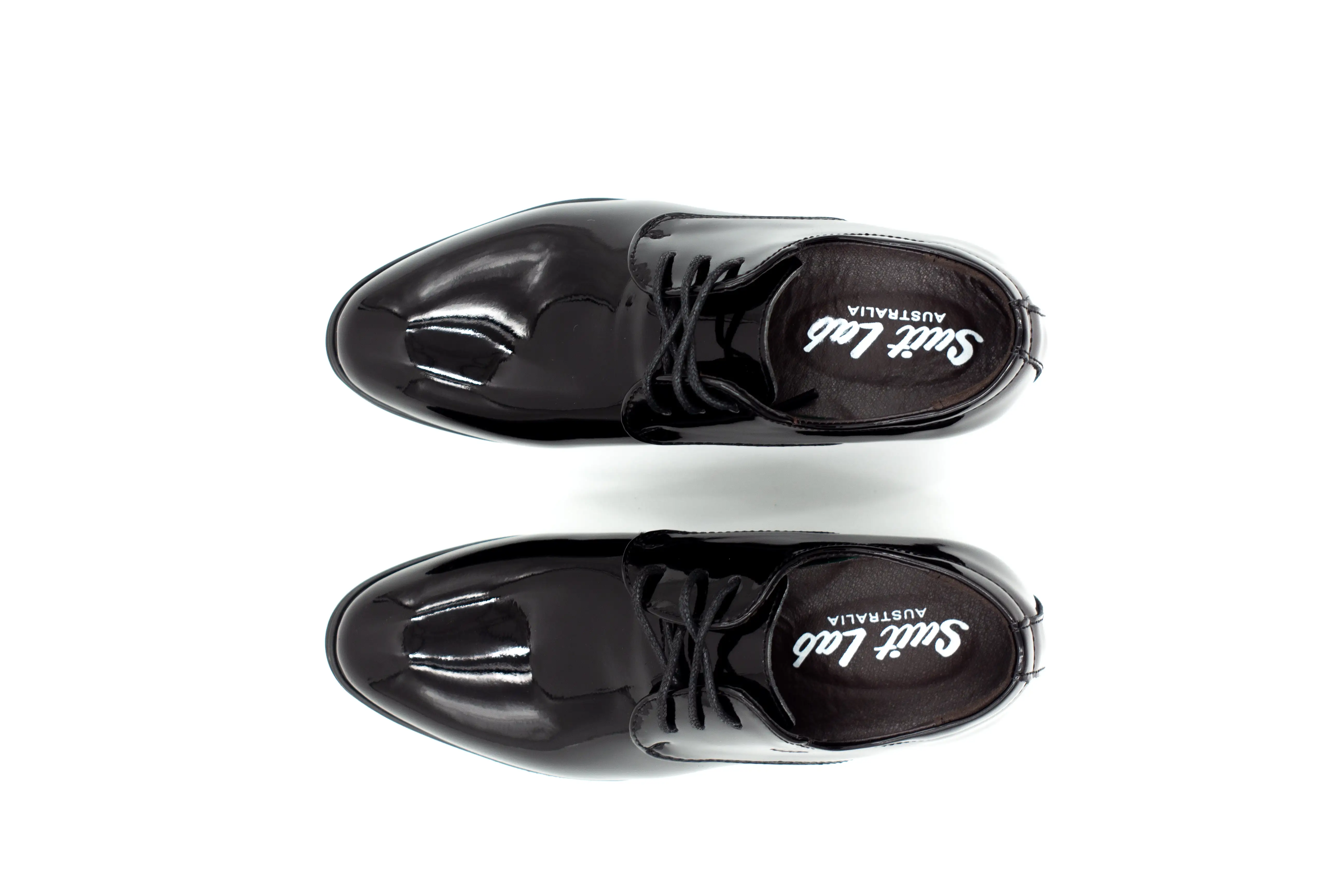 London Derby Shoes - Patent Black