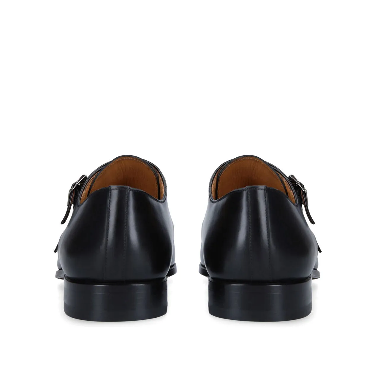 MAGNANNI TC Double Strap Monk Shoes - Black