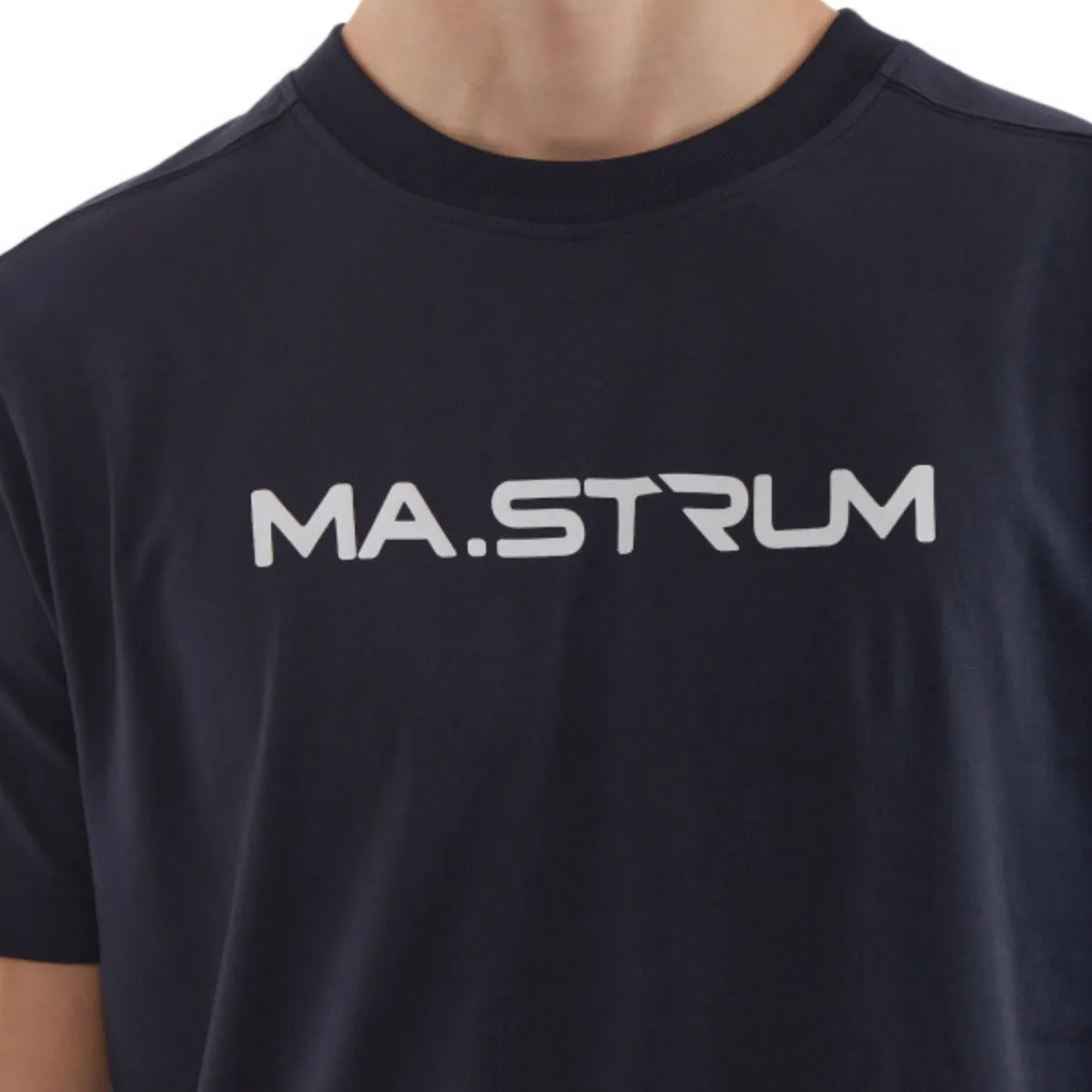 MA.STRUM - Chest Print T-Shirt in Ink Navy