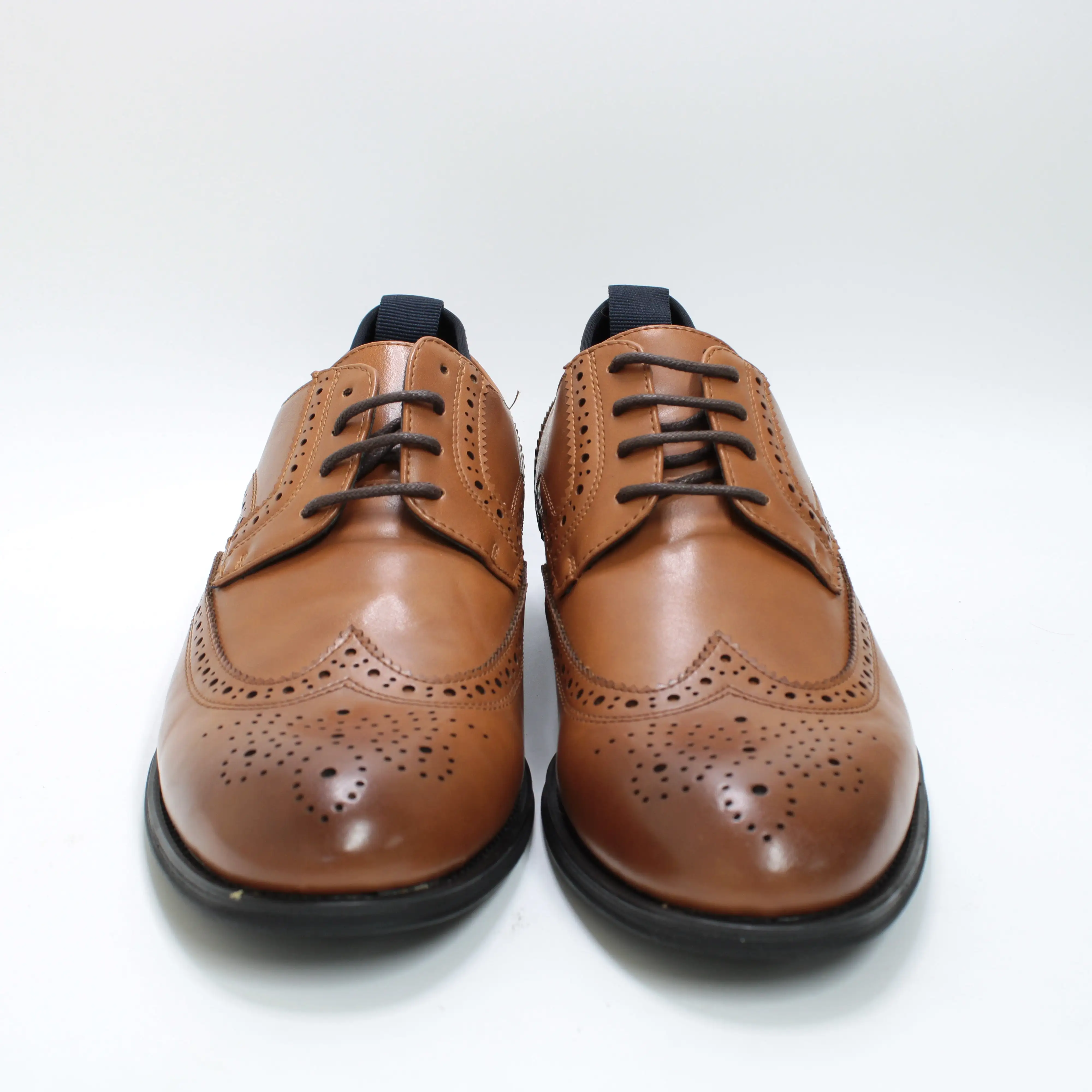 Mens Office Montgomery Brogue Derby Shoes Tan