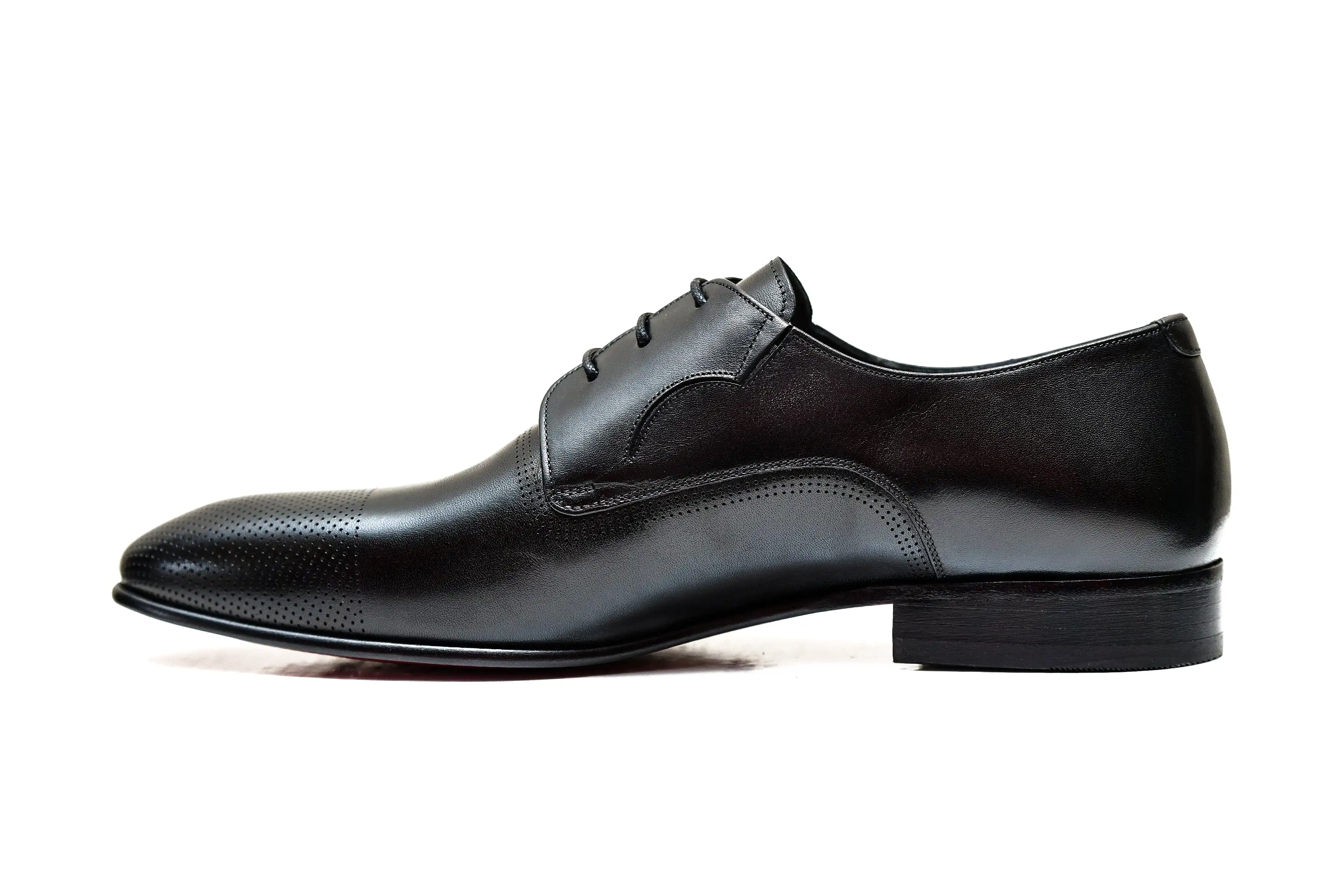 MILAN | Black leather derby shoes