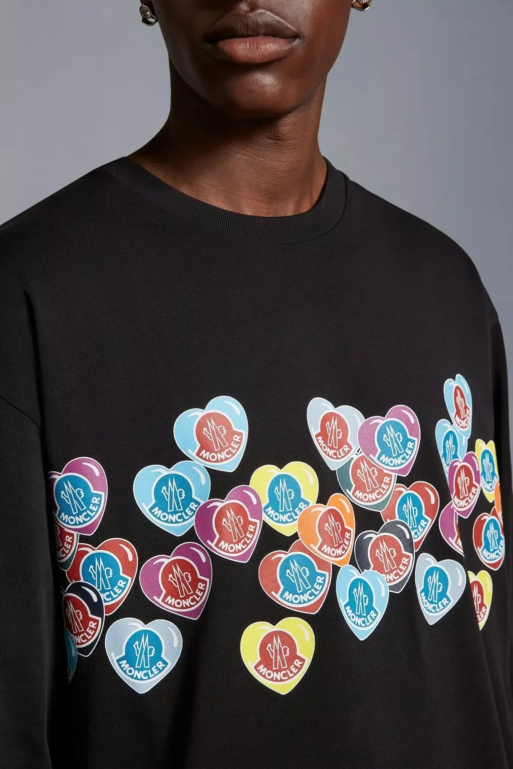 MONCLER  |Moncoeur Motif Long Sleeve T-shirt