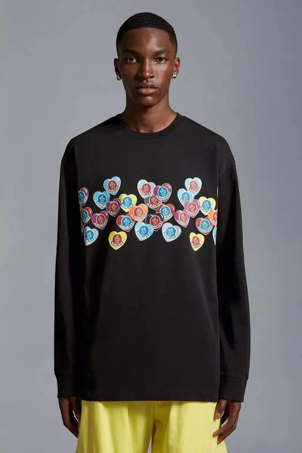 MONCLER  |Moncoeur Motif Long Sleeve T-shirt