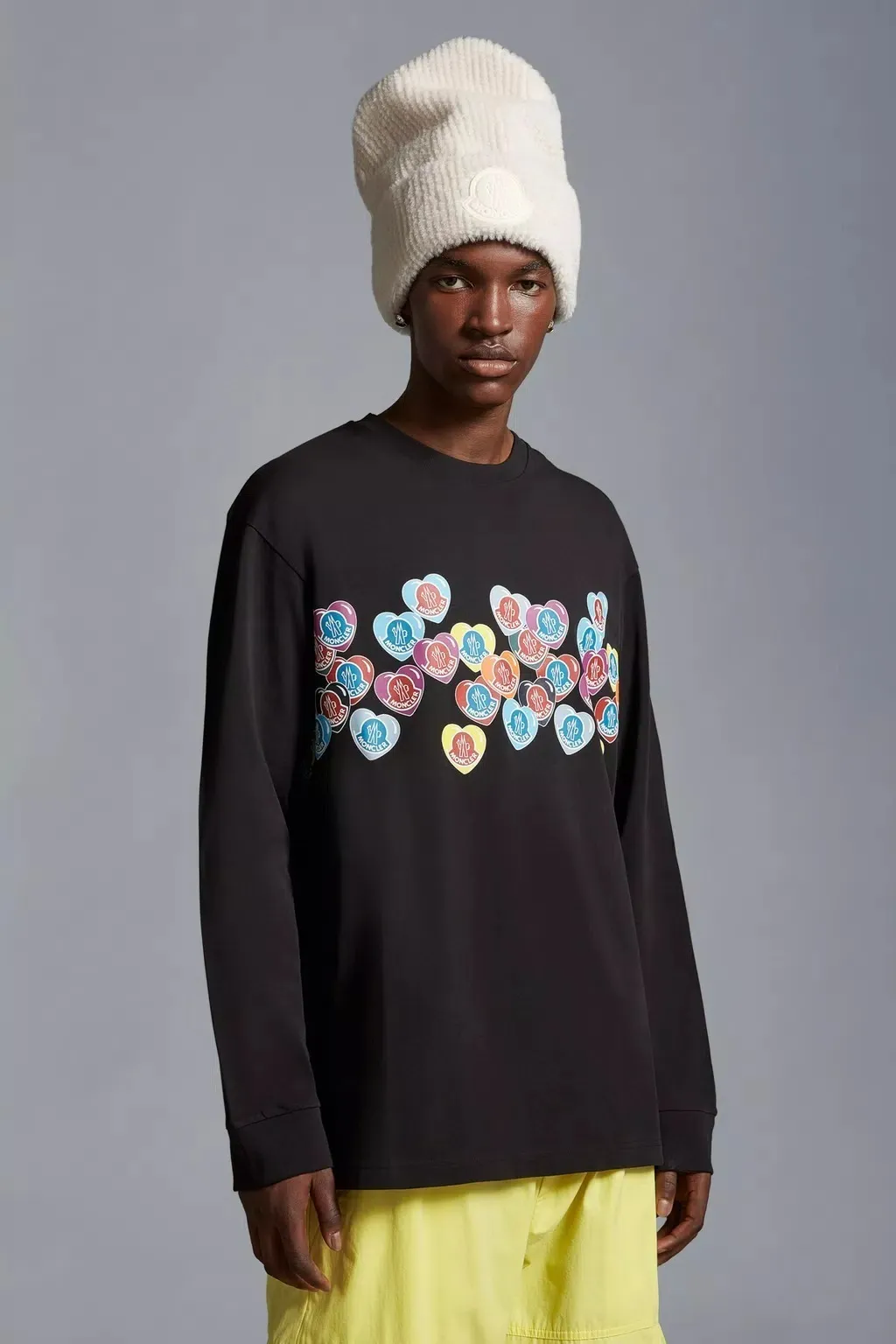 MONCLER  |Moncoeur Motif Long Sleeve T-shirt