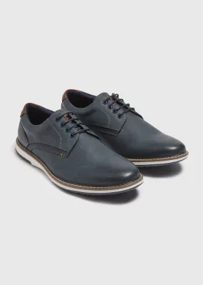 Navy Derby Shoes