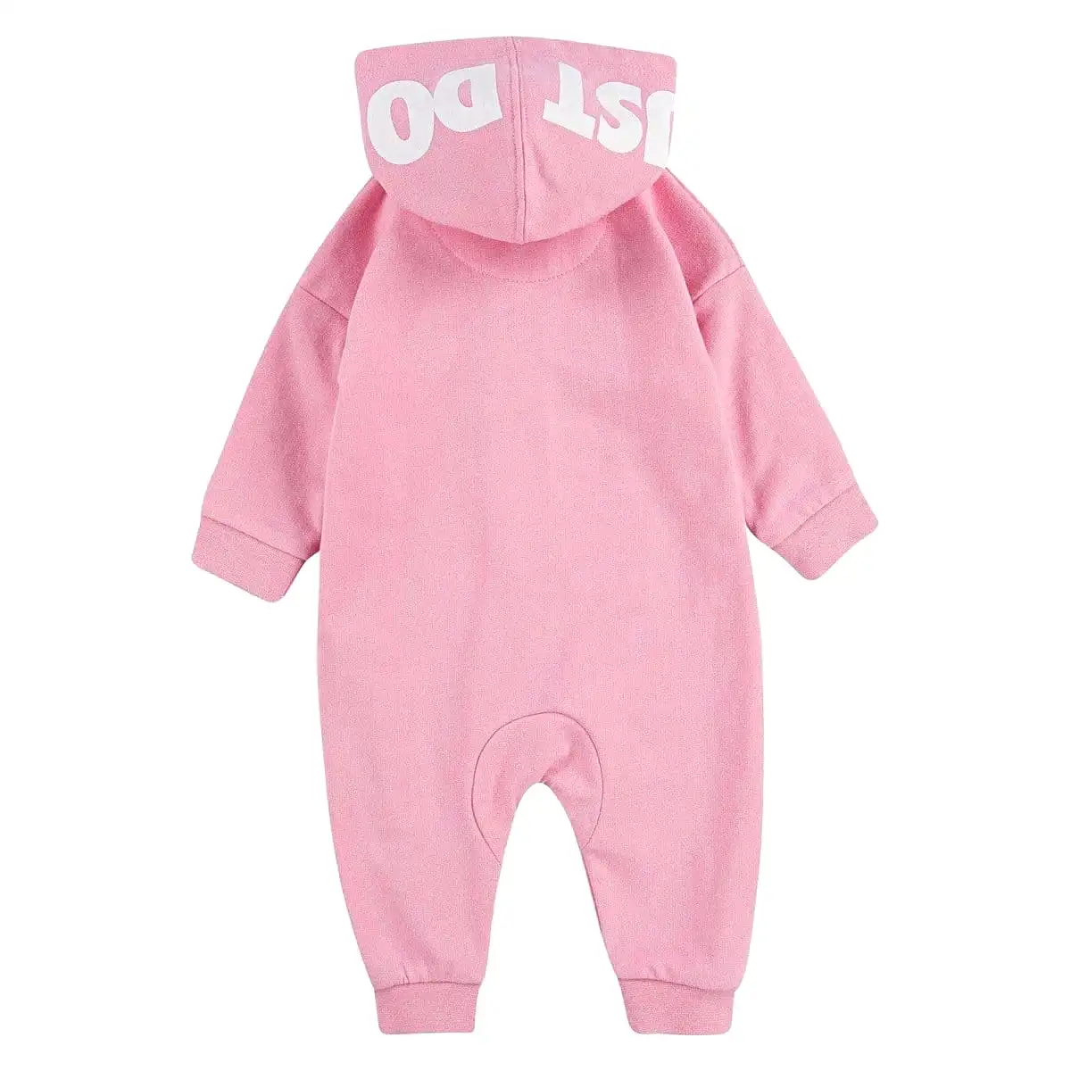 NIKE INFANT'S HOODED PINK COVERALL ONESIE