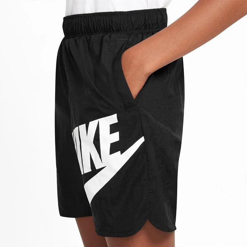 NIKE JUNIOR HBR BLACK SHORTS