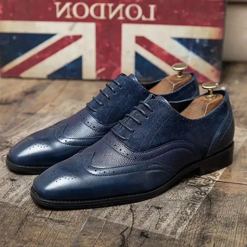 Niko Pirosmani Leather Brogue Shoes