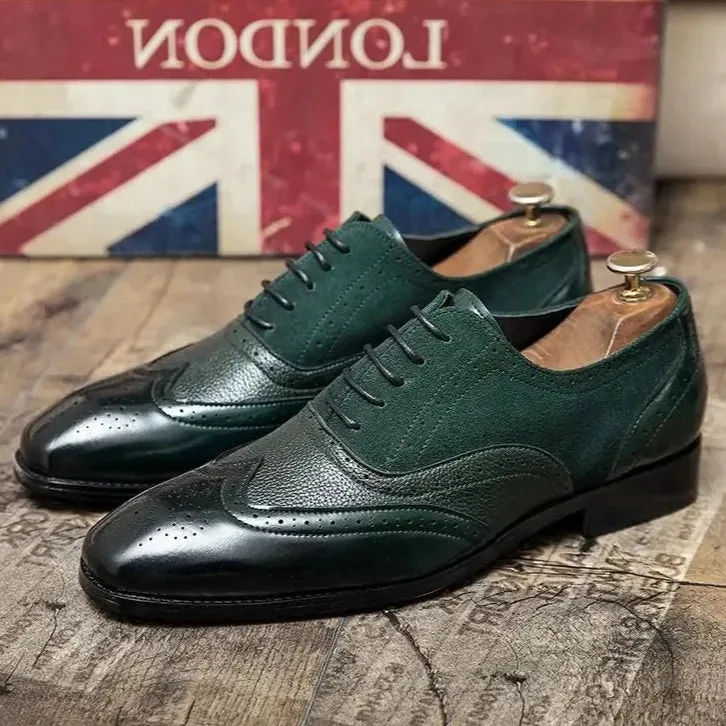 Niko Pirosmani Leather Brogue Shoes