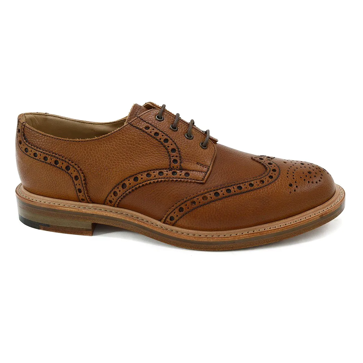 NPS WILSON Brogue Shoes - Acorn Grain with Double Leather Sole, Last Pair 7F