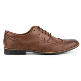 Olivier Leather formal shoes Brogues 306GT brown