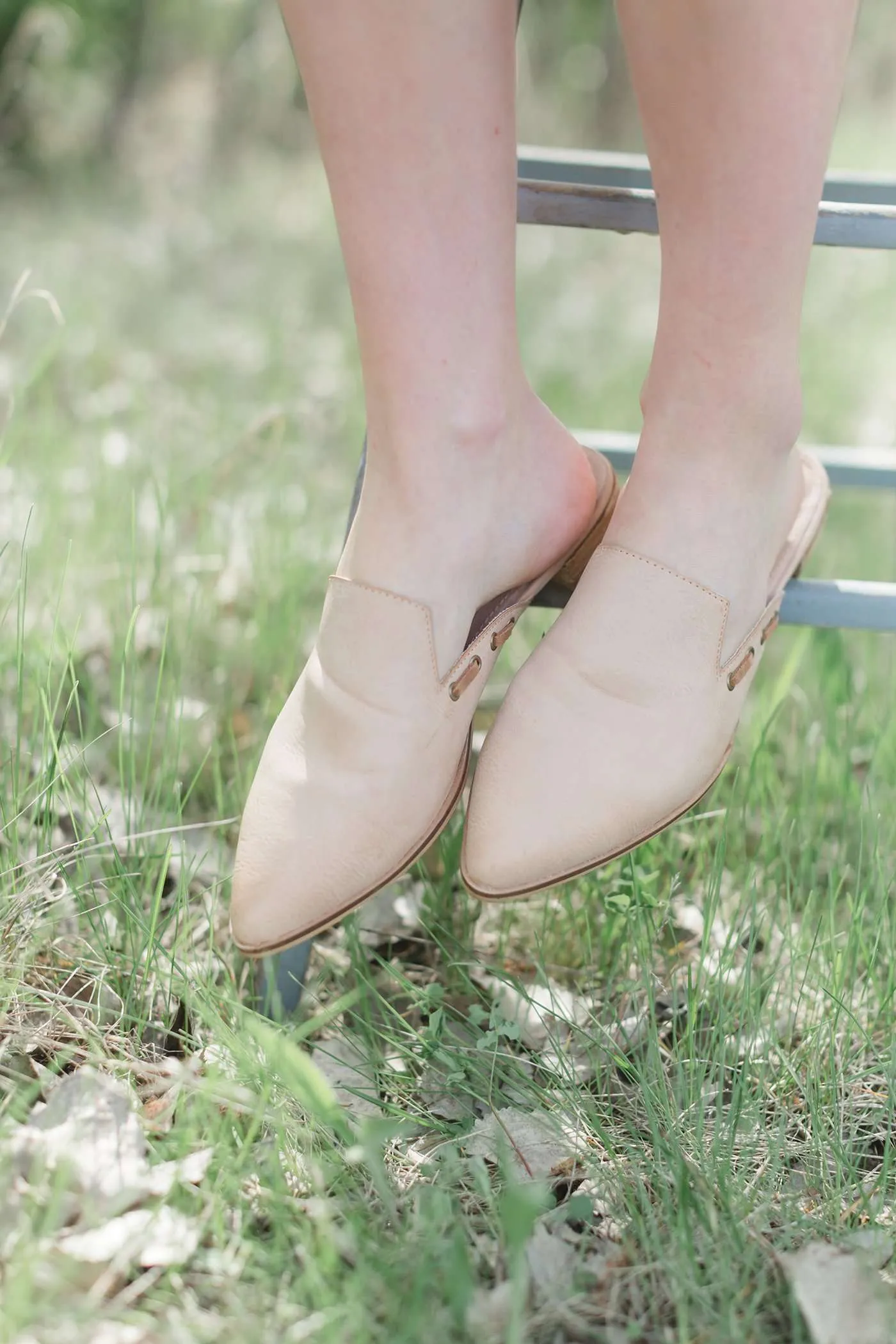 Pointed Toe Leather Mule - FINAL SALE