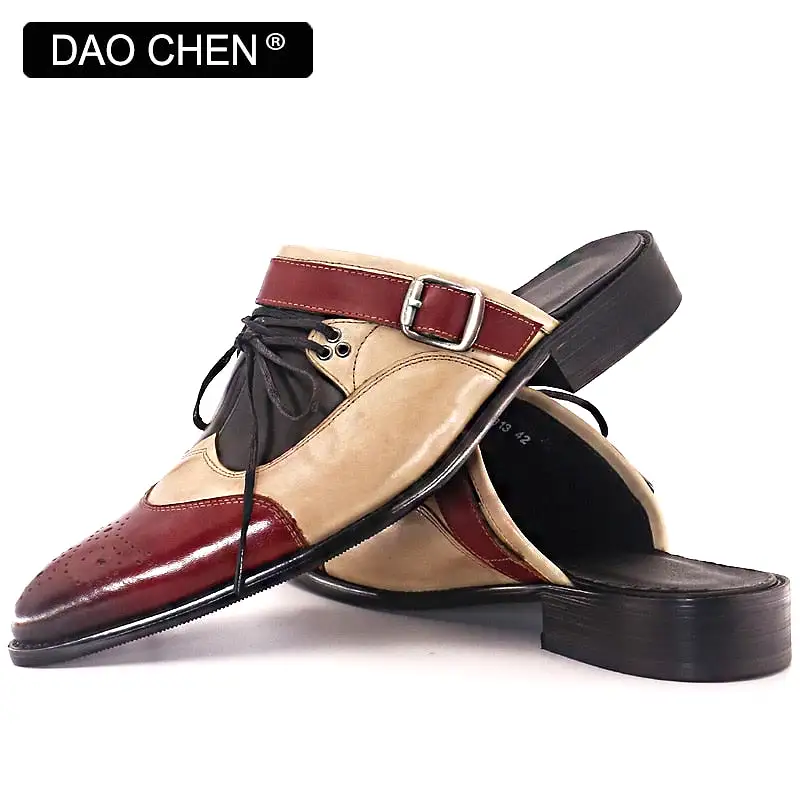 POINTED TOE SUMMER CASUAL COMFORTABLE GENUINE LEATHER SHOES