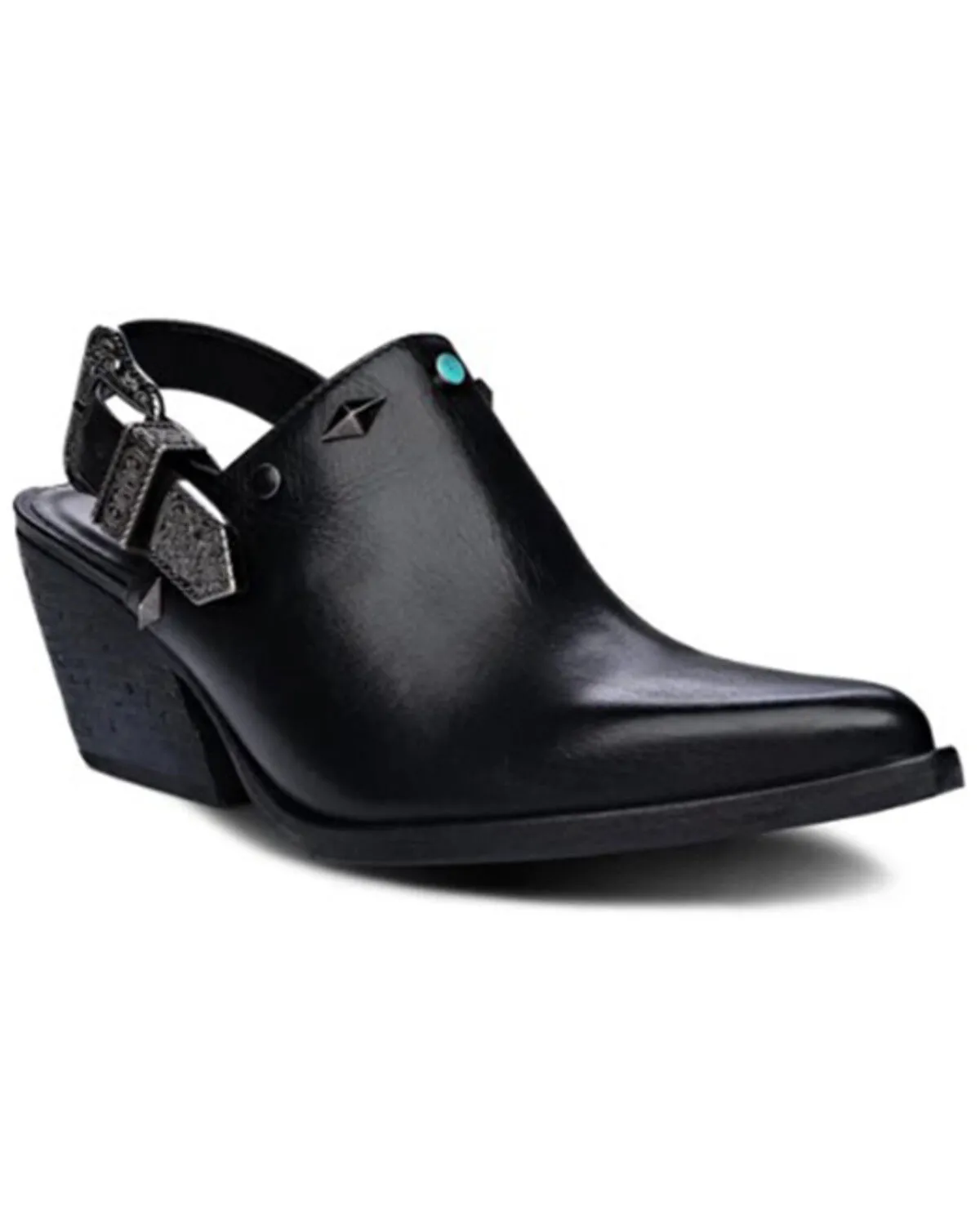 Product Name:  Golo Women's Billy Jean Buckle Western Mules - Pointed Toe