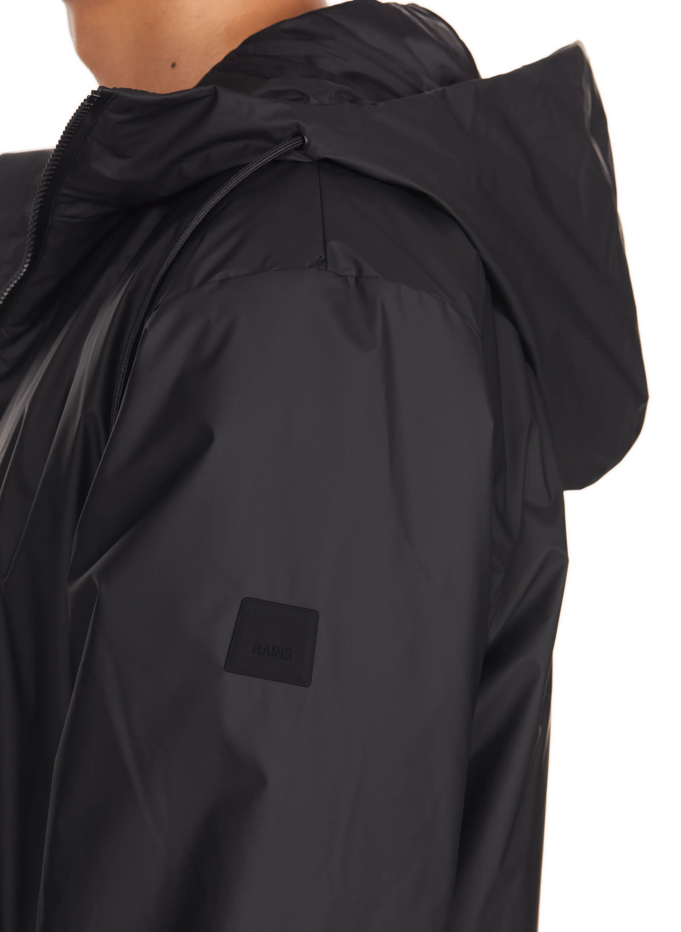 RAINS  Solid Raincoat - Black