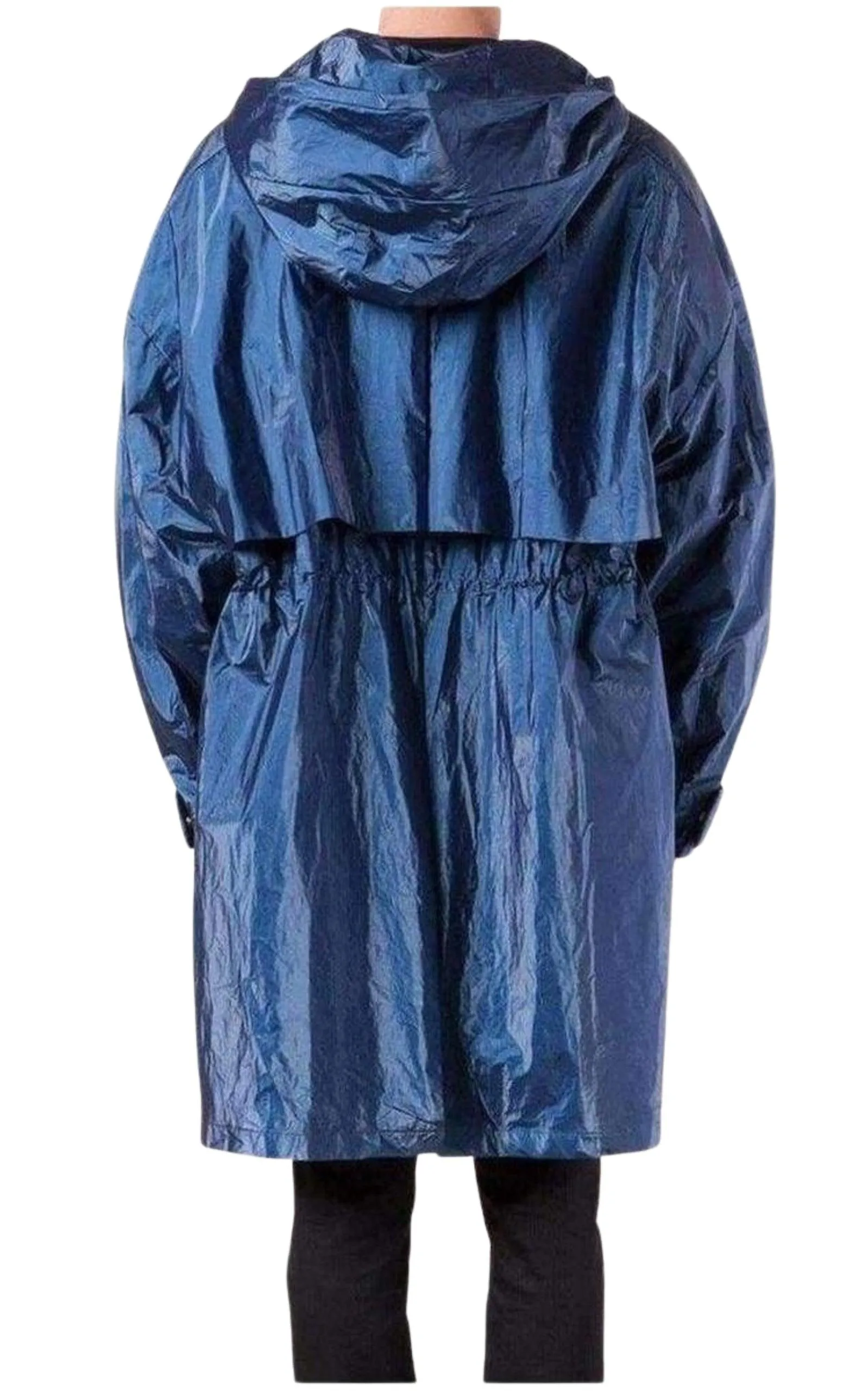 Runway Blue Oversized Raincoat