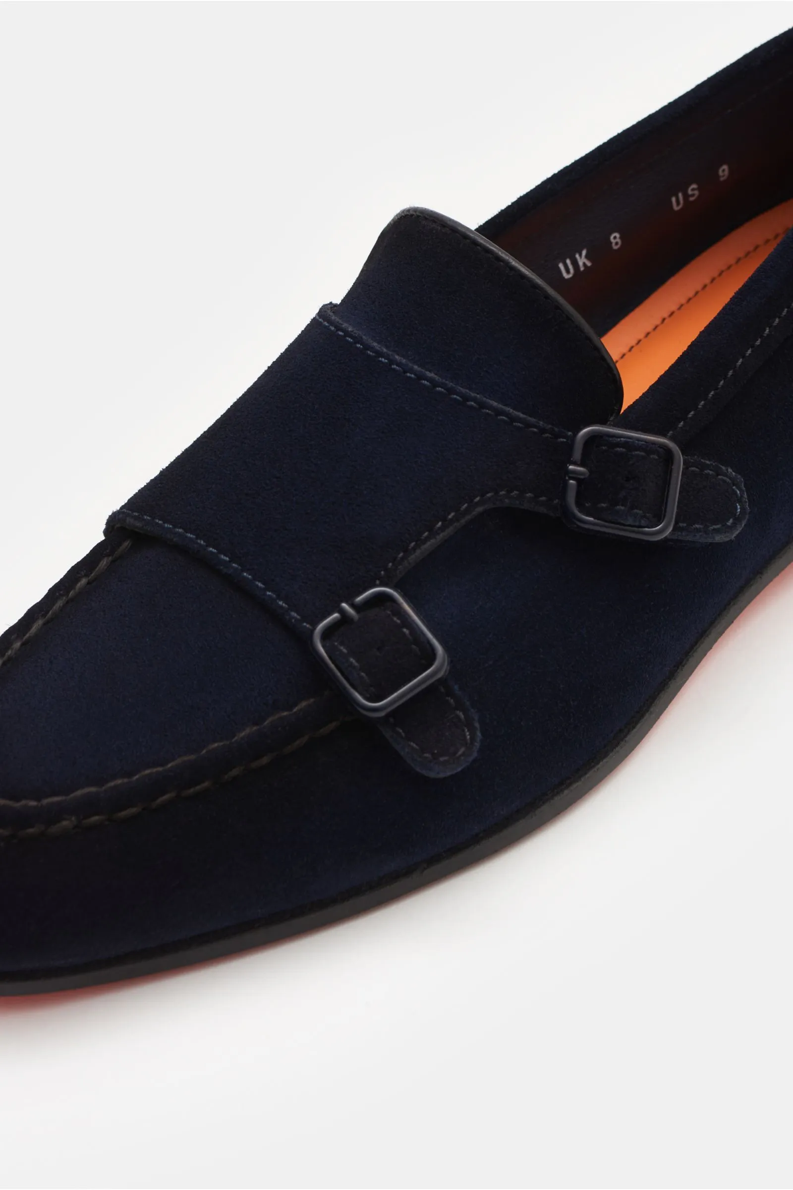 SANTONI double monk shoes navy