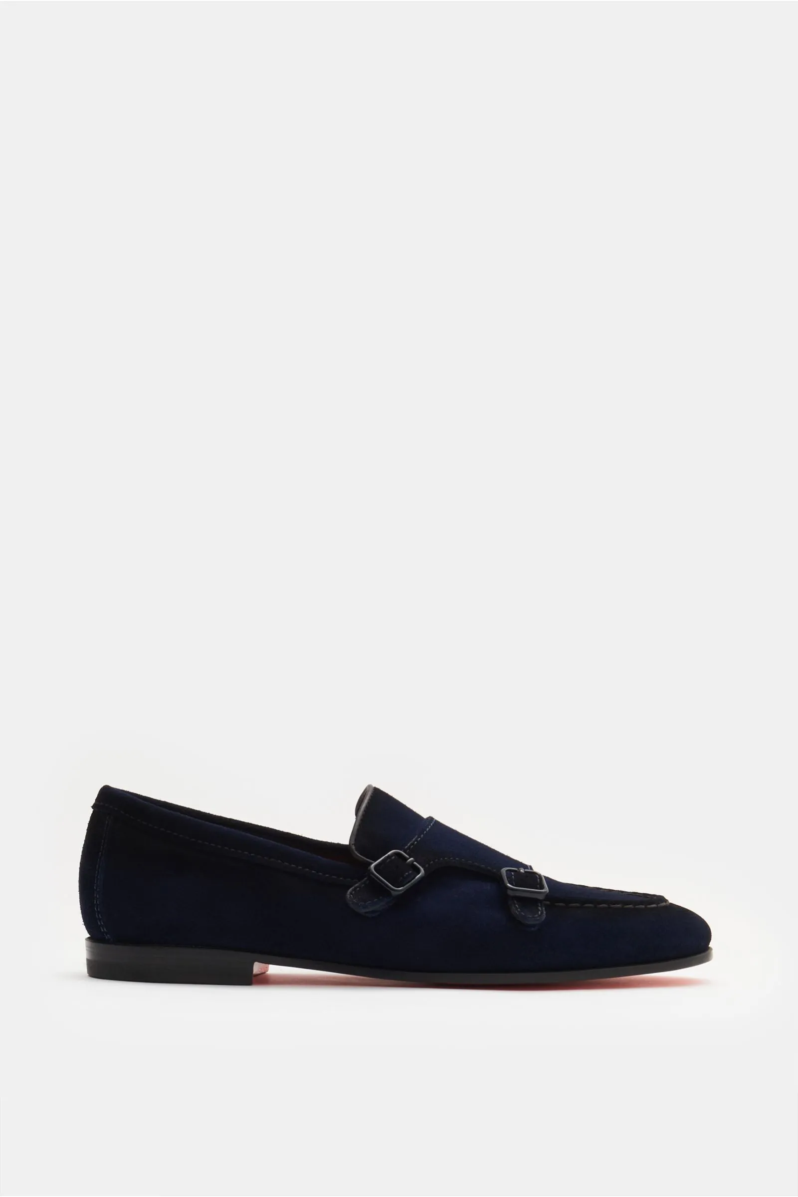 SANTONI double monk shoes navy