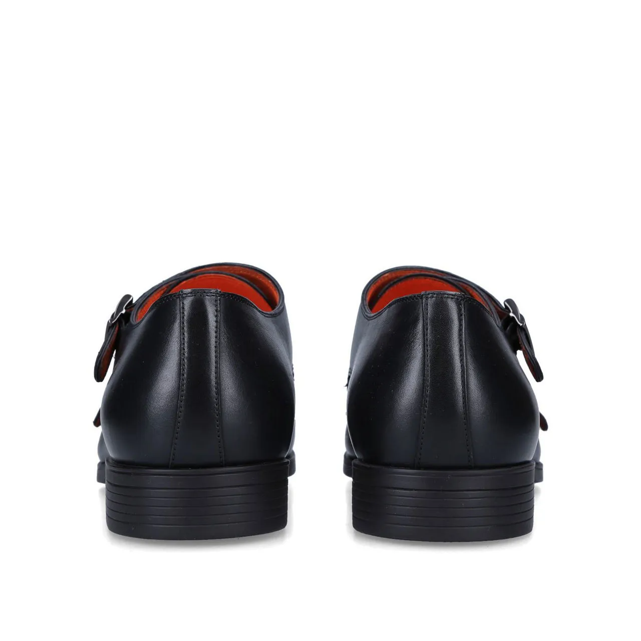 SANTONI New Simon Double Monk Shoes - Black