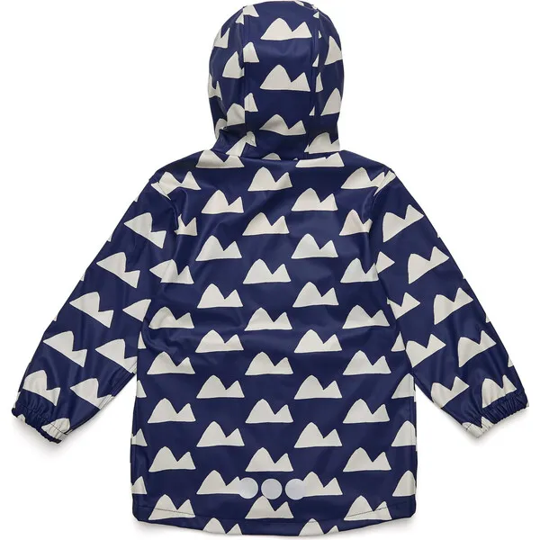 Snapper Rock Navy Peak to Peak Recyclced Waterproof Raincoat